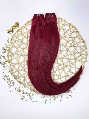 55cm High-Quality Weft Hair - Red #Red