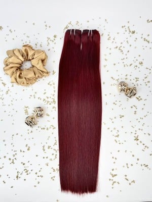 55cm High-Quality Weft Hair - Dark Mahogany #99J