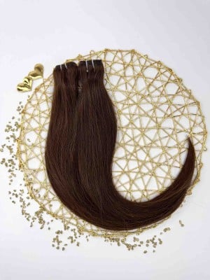 55cm High-Quality Weft Hair - Dark Brown #1A