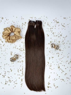 55cm High-Quality Weft Hair - Dark Brown #1A