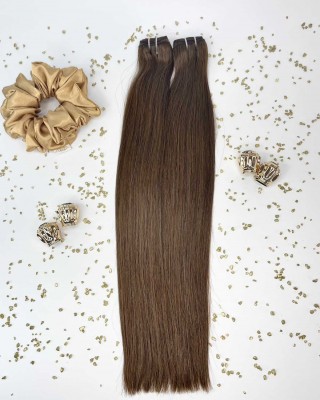 65 cm High-Quality Weft Hair – Natural Chestnut #2Q